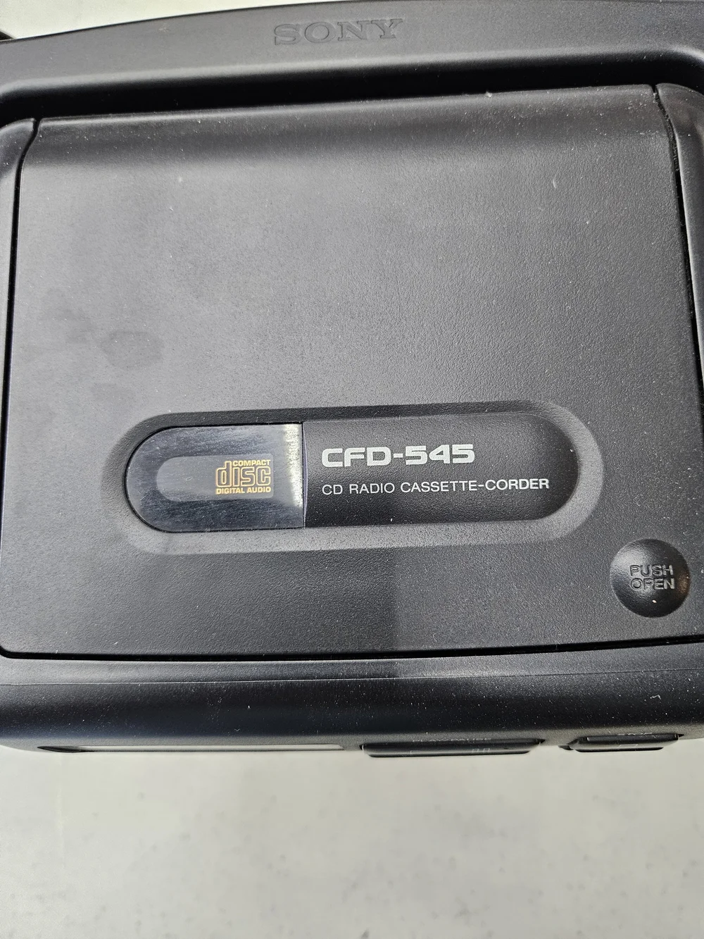 Vintage Sony CFD-545 Boombox - Fully Tested & Working - Mega Bass / CD / Remote